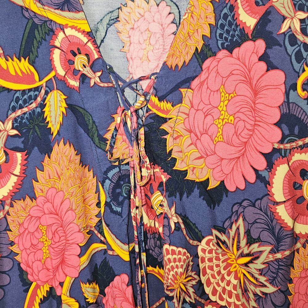 Anthropologie Jaase Women's Floral Blouse size Large - Picture 4 of 8